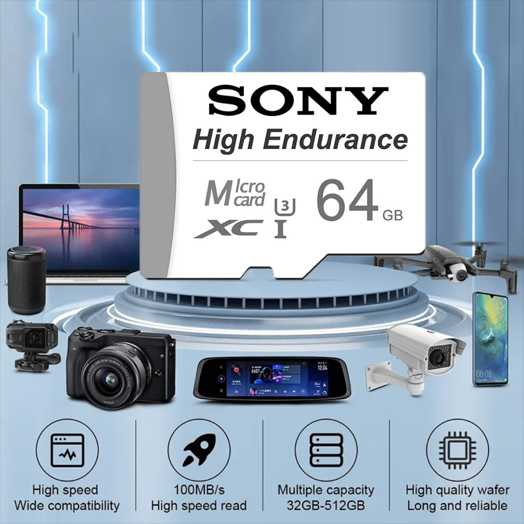 Carte Micro SD 64Go Haute Endurance