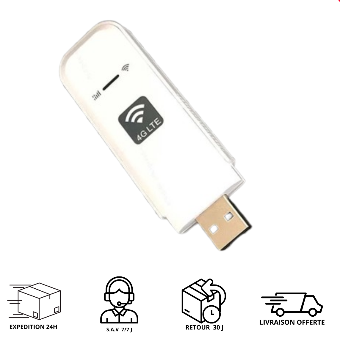 Routeur 4G USB LTE Clé Wi-Fi Nomade 150 Mbps