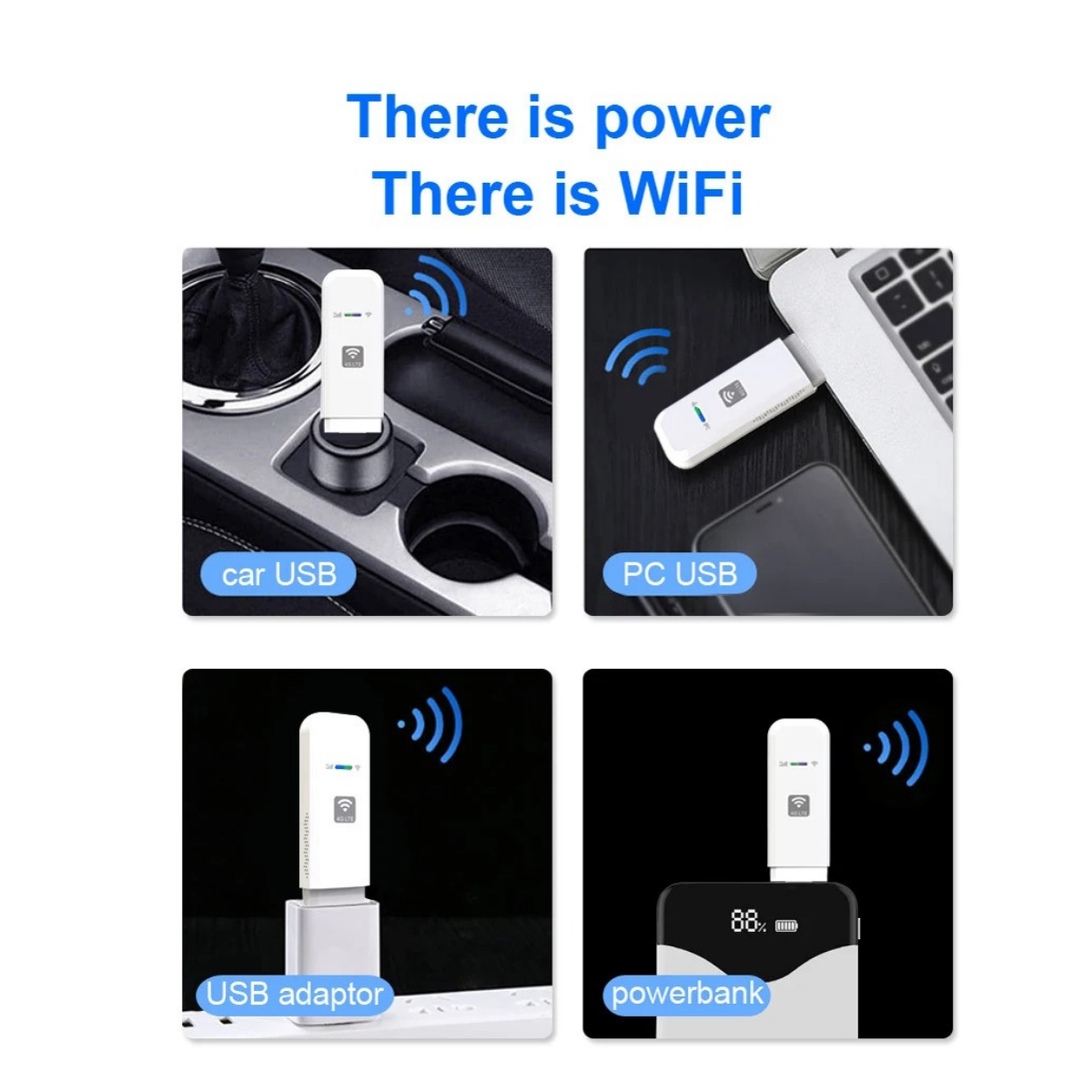 Routeur 4G USB LTE Clé Wi-Fi Nomade 150 Mbps